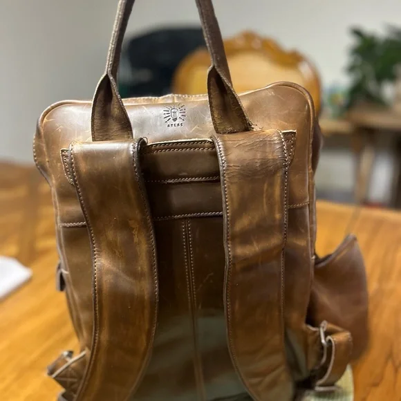 Brown Leather Backpack - Picture 8 of 16